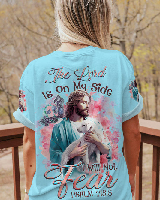 The Lord Is On My Side Lamb Women's All Over Print Shirt - Tlnz1909233, easychoo.com