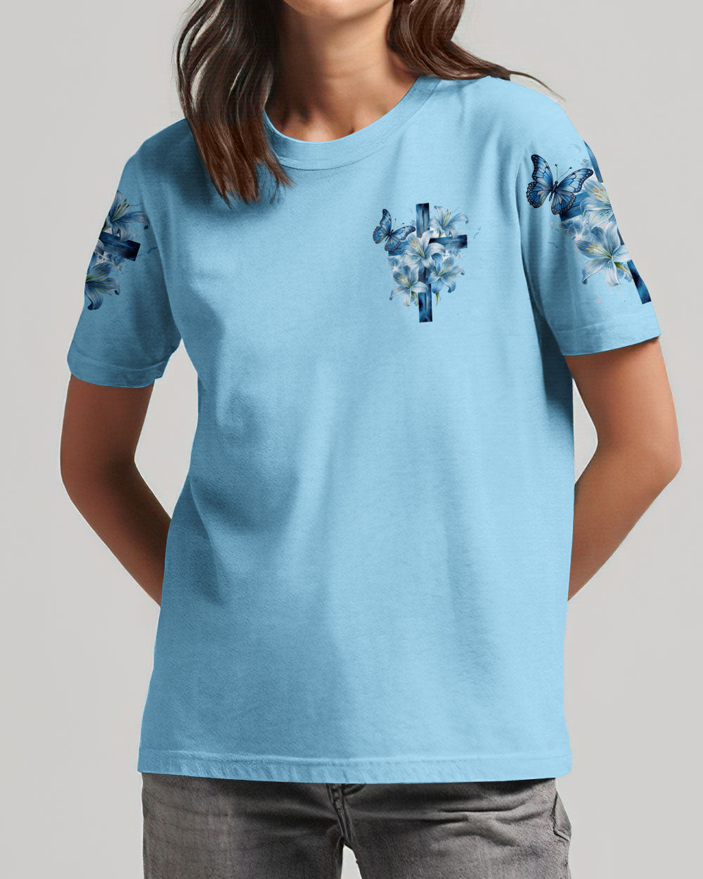 Lord Stood With Me Women's All Over Print Shirt - Tytd1108231, easychoo.com