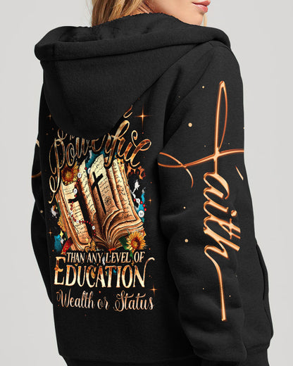 Prayer Is More Powerful Women's All Over Print Shirt - Ty0407232, easychoo.com