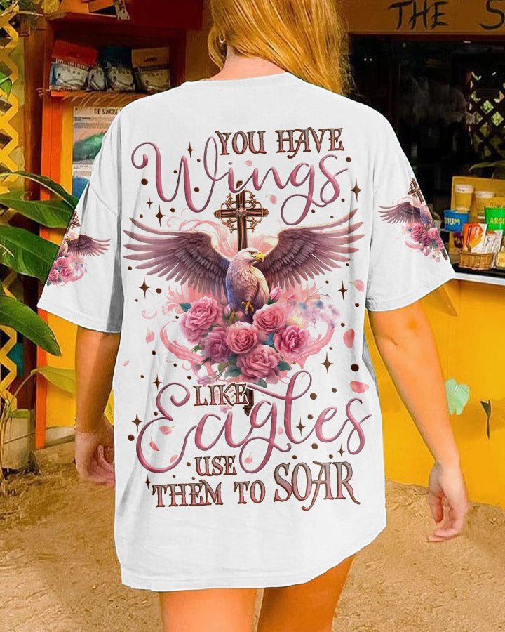 You Have Wings Like Eagles Women's All Over Print Shirt - Tlnz2707232, easychoo.com