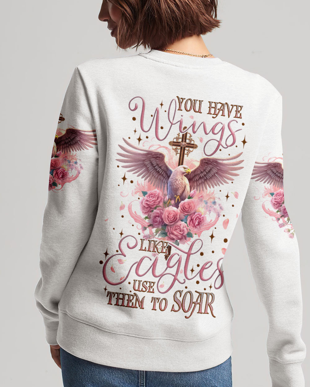 You Have Wings Like Eagles Women's All Over Print Shirt - Tlnz2707232, easychoo.com