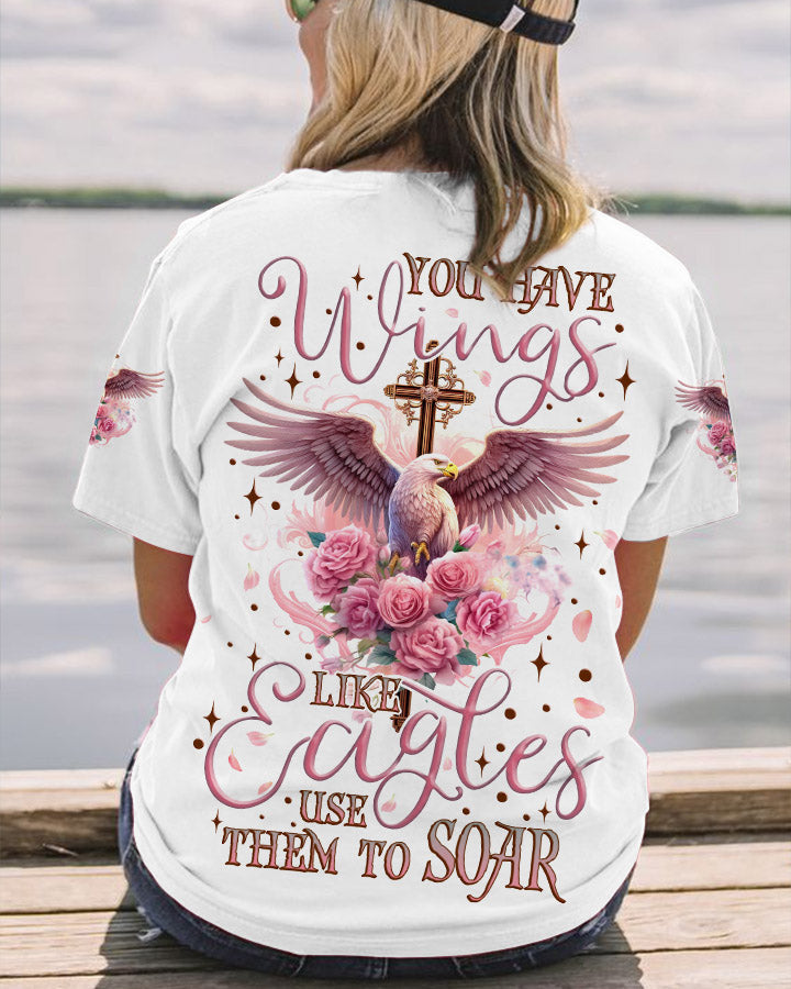 You Have Wings Like Eagles Women's All Over Print Shirt - Tlnz2707232, easychoo.com