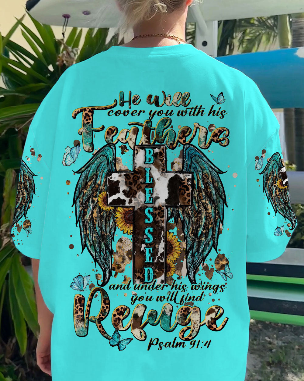He Will Cover You Women's All Over Print Shirt - Tlnt2109232, easychoo.com