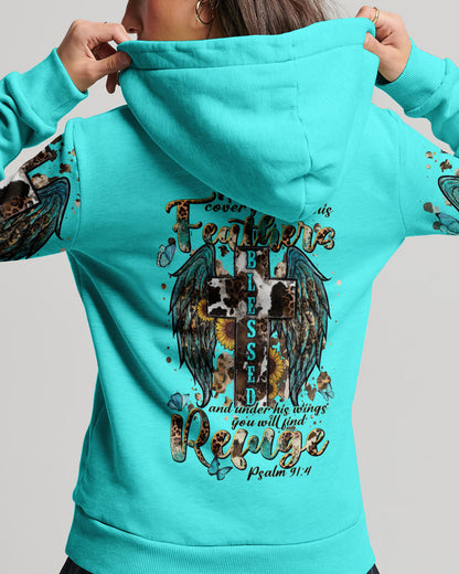 He Will Cover You Women's All Over Print Shirt - Tlnt2109232, easychoo.com