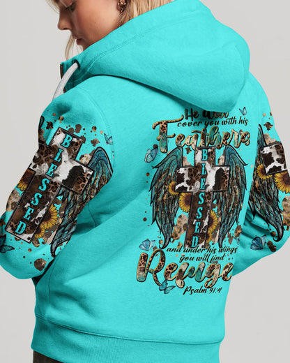 He Will Cover You Women's All Over Print Shirt - Tlnt2109232, easychoo.com