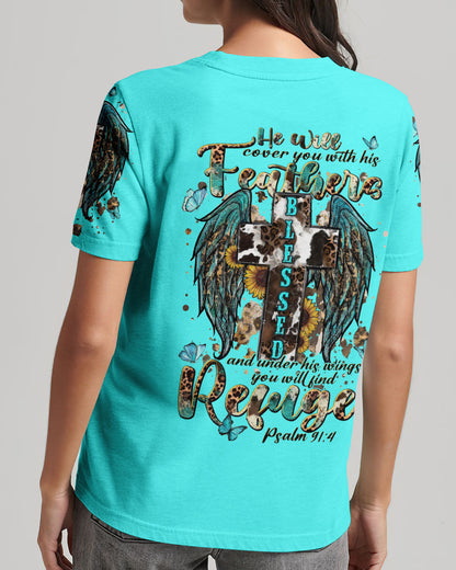 He Will Cover You Women's All Over Print Shirt - Tlnt2109232, easychoo.com