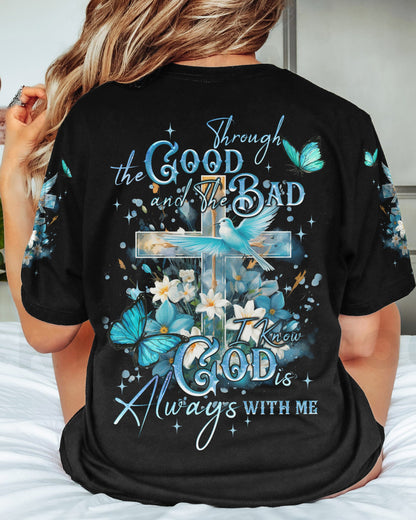 God Always With Me Women's All Over Print Shirt - Tyqy2009232, easychoo.com