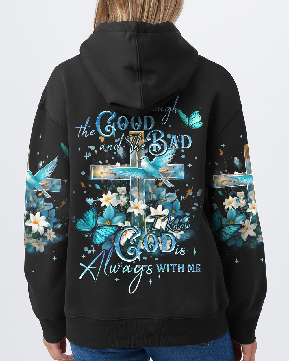 God Always With Me Women's All Over Print Shirt - Tyqy2009232, easychoo.com