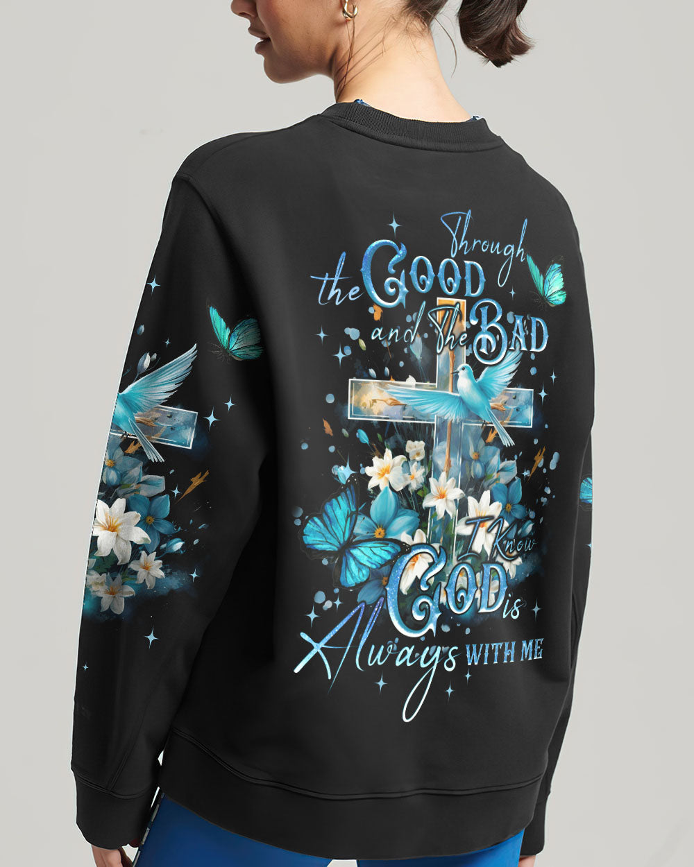 God Always With Me Women's All Over Print Shirt - Tyqy2009232, easychoo.com