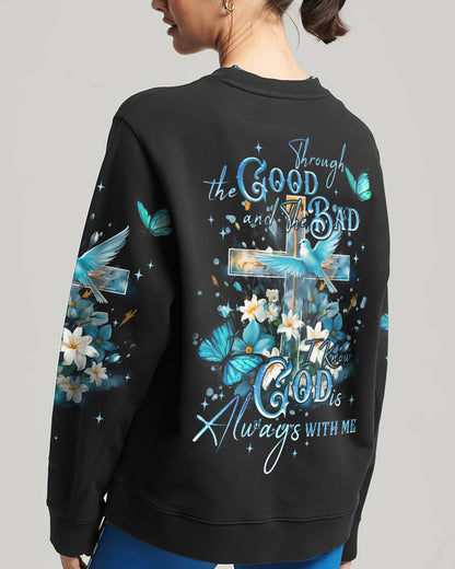 God Always With Me Women's All Over Print Shirt - Tyqy2009232, easychoo.com