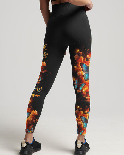 I Can Do All Things Through Christ Butterfly Cross Women's All Over Print Shirt - Tltw1410234, easychoo.com