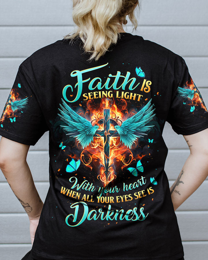 Faith Is Seeing Light Women's All Over Print Shirt - Tltw1610233, easychoo.com