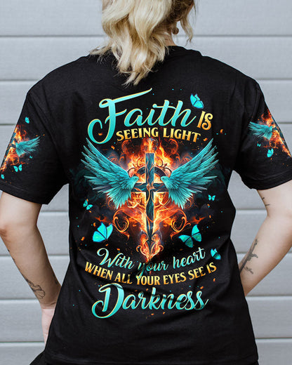 Faith Is Seeing Light Women's All Over Print Shirt - Tltw1610233, easychoo.com