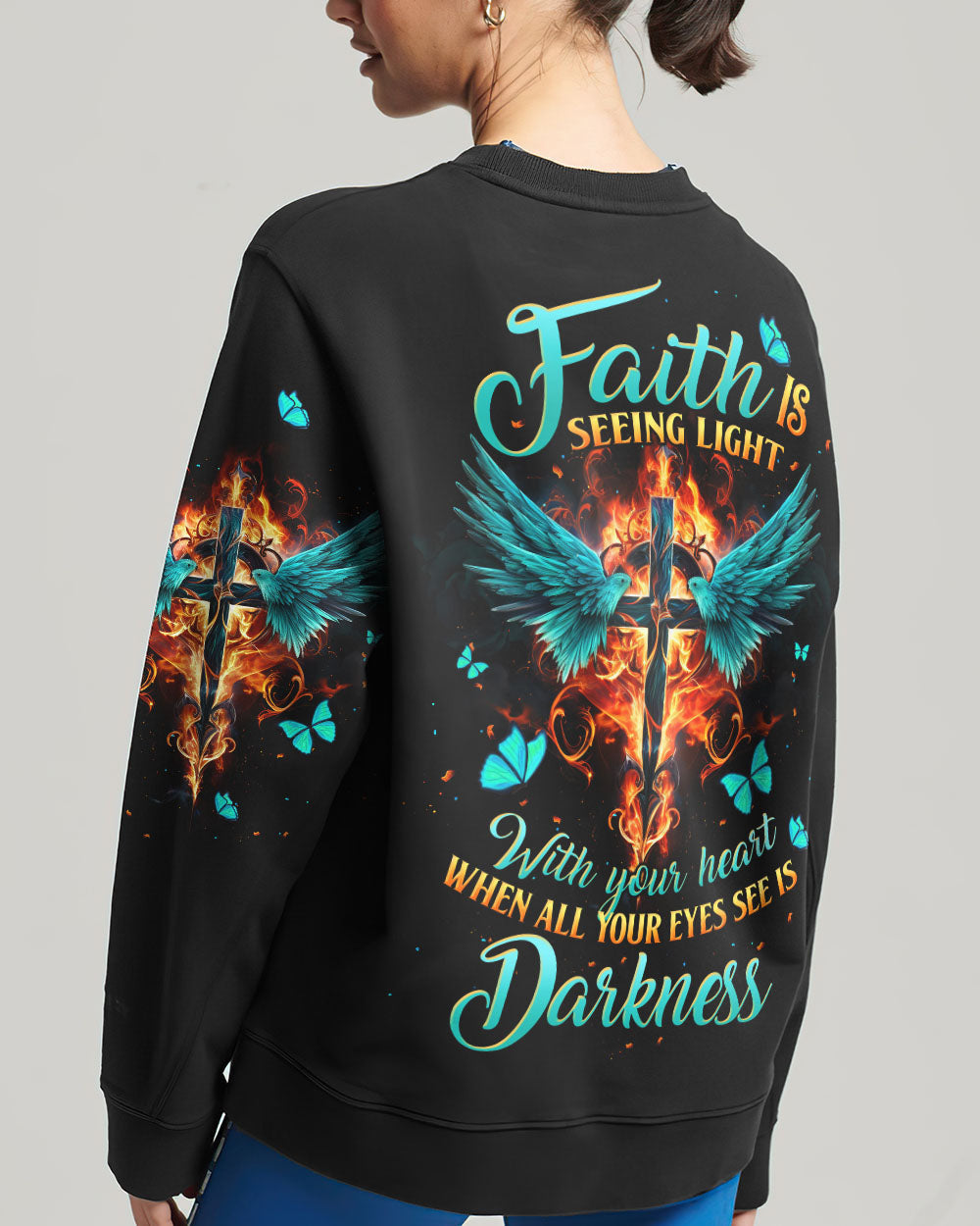 Faith Is Seeing Light Women's All Over Print Shirt - Tltw1610233, easychoo.com