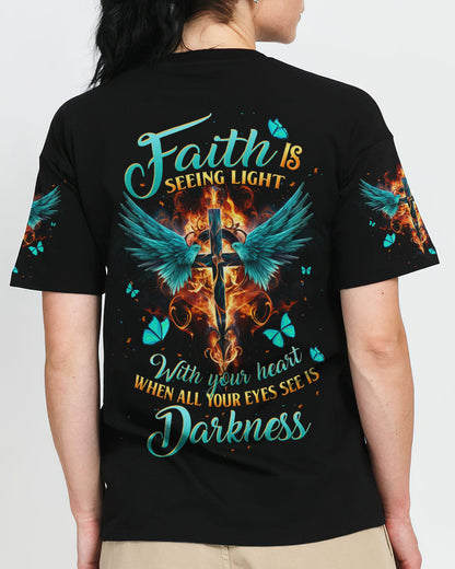 Faith Is Seeing Light Women's All Over Print Shirt - Tltw1610233, easychoo.com