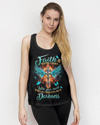 Faith Is Seeing Light Women's All Over Print Shirt - Tltw1610233, easychoo.com