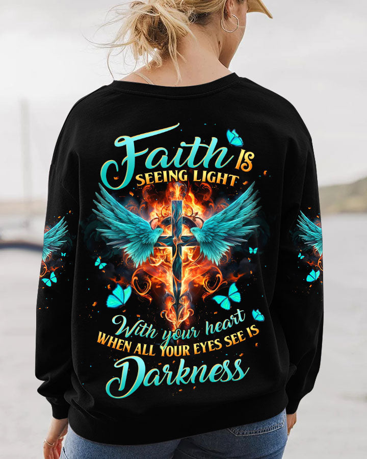 Faith Is Seeing Light Women's All Over Print Shirt - Tltw1610233, easychoo.com