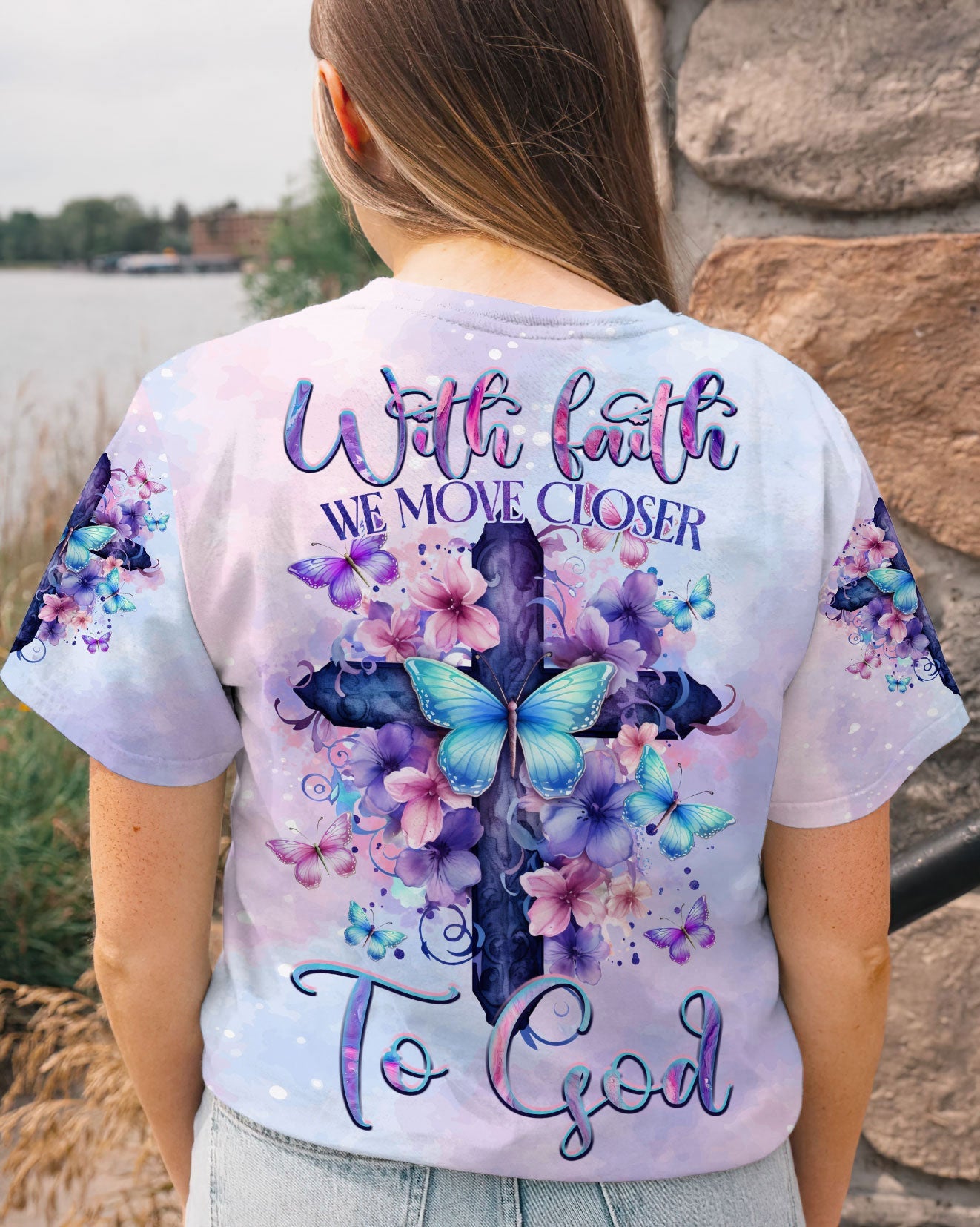 We Move Closer To God Women's All Over Print Shirt - Tltr1110233, easychoo.com