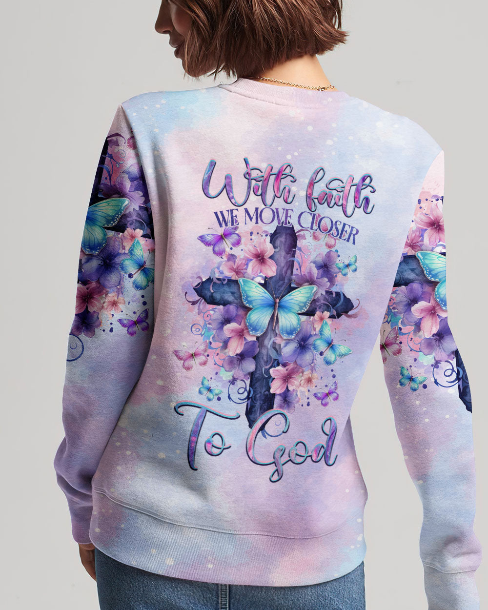 We Move Closer To God Women's All Over Print Shirt - Tltr1110233, easychoo.com