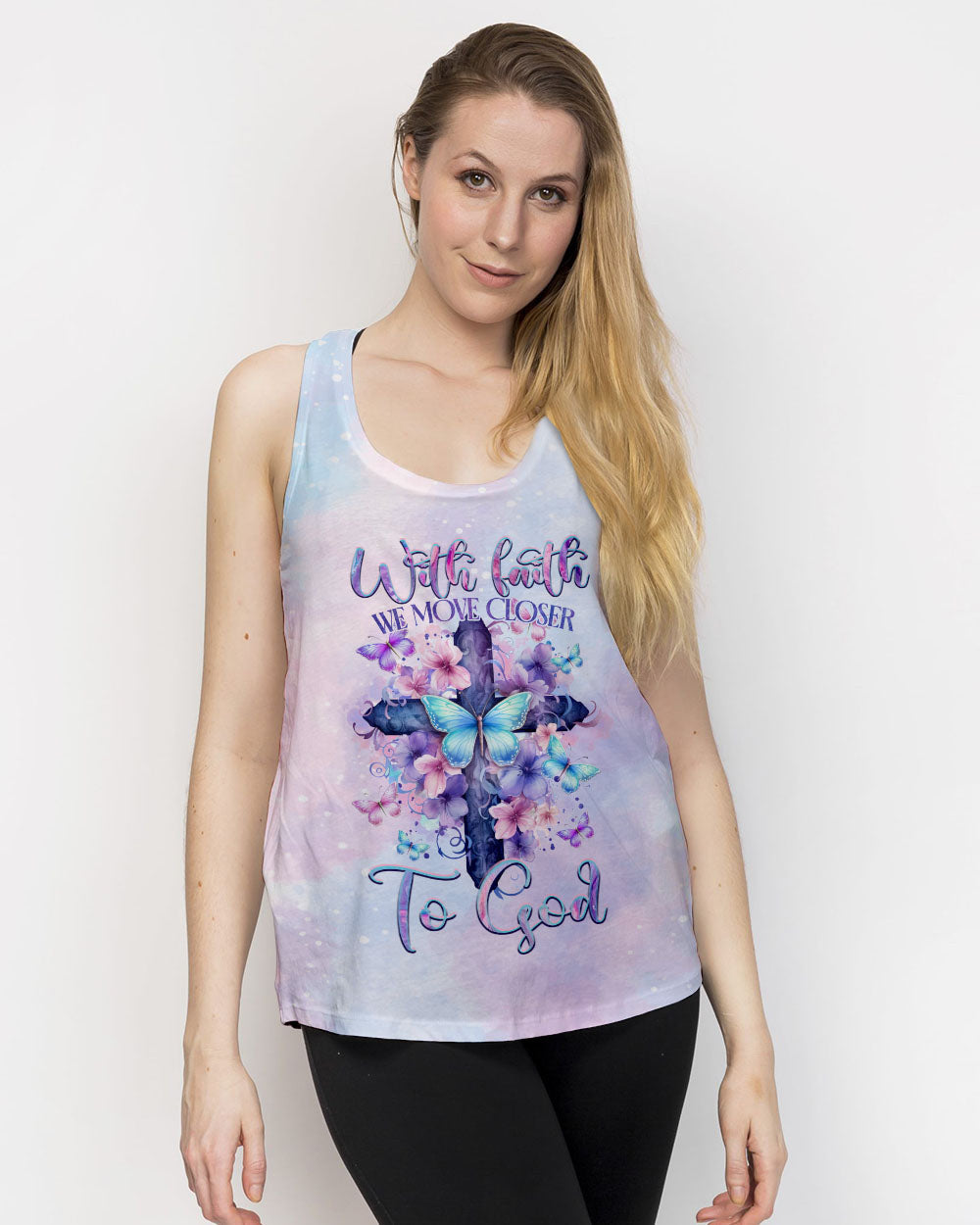 We Move Closer To God Women's All Over Print Shirt - Tltr1110233, easychoo.com