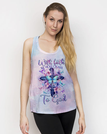 We Move Closer To God Women's All Over Print Shirt - Tltr1110233, easychoo.com