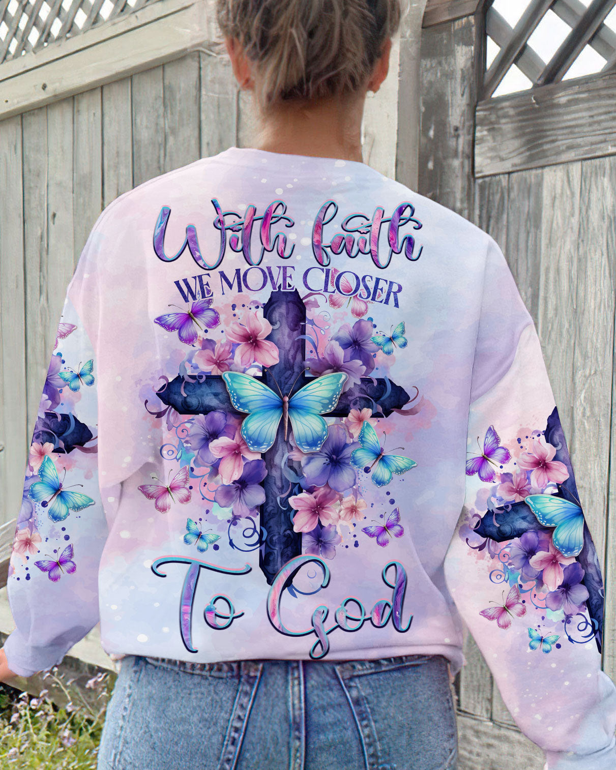 We Move Closer To God Women's All Over Print Shirt - Tltr1110233, easychoo.com