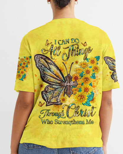 I Can Do All Things Butterfly Women's All Over Print Shirt - Yhhg1107233, easychoo.com