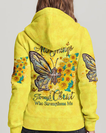 I Can Do All Things Butterfly Women's All Over Print Shirt - Yhhg1107233, easychoo.com