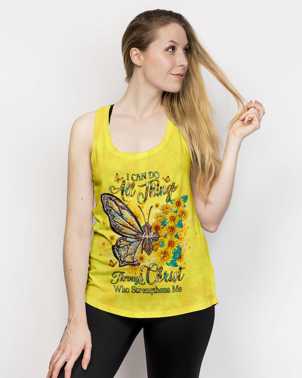 I Can Do All Things Butterfly Women's All Over Print Shirt - Yhhg1107233, easychoo.com