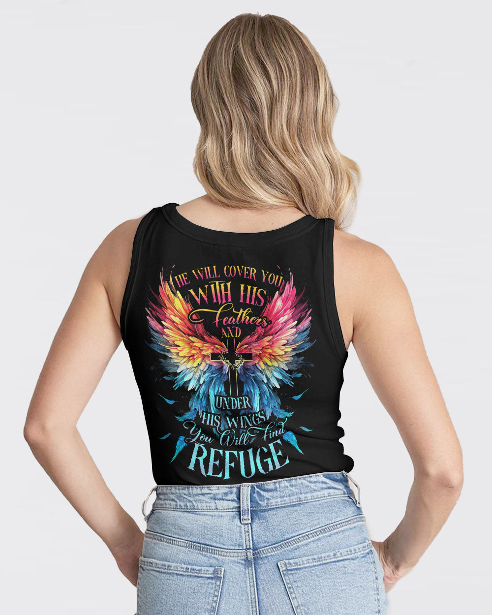 He Will Cover You With His Feathers Women's All Over Print Shirt - Tytd0507232, easychoo.com