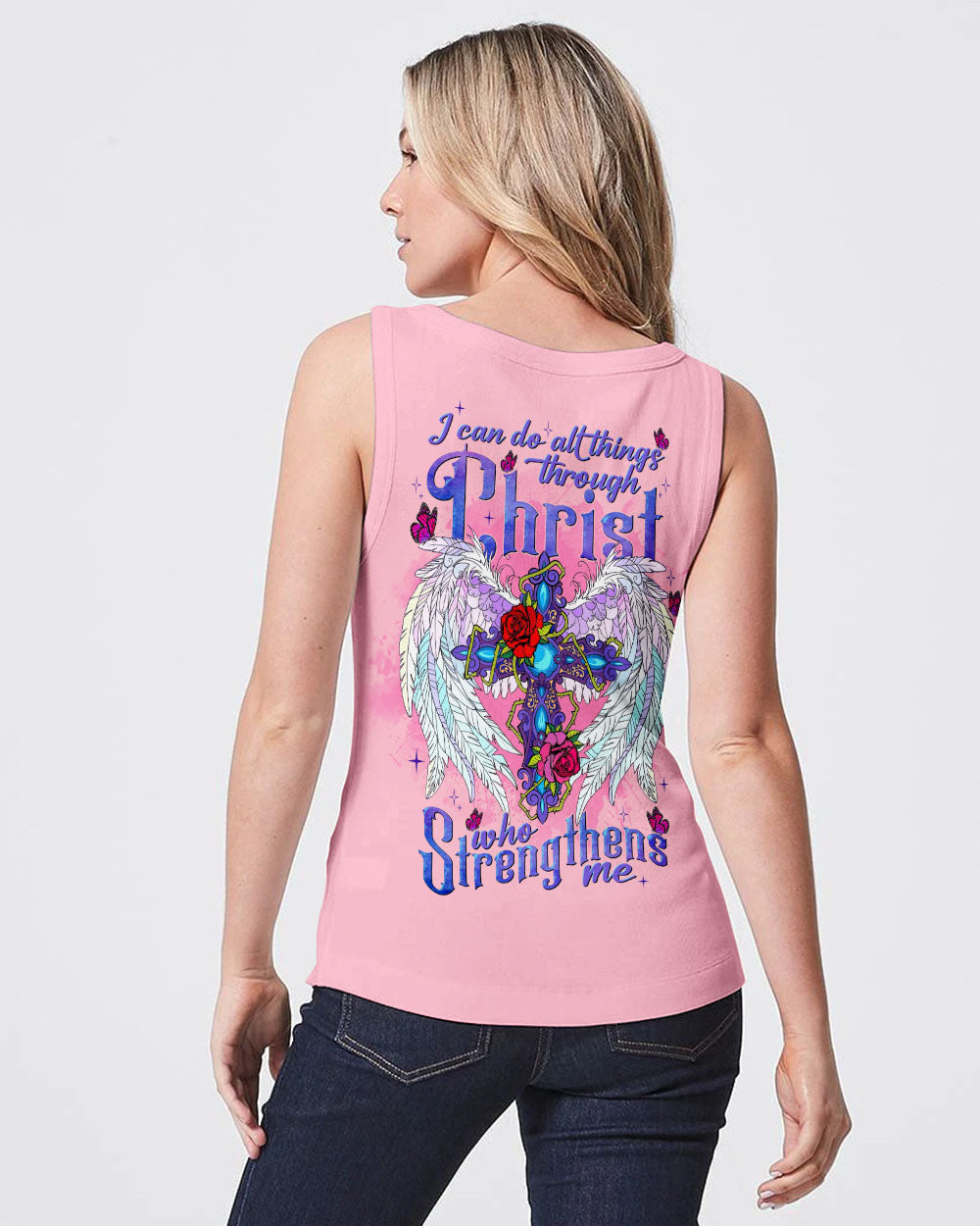 I Can Do All Things Through Christ Wings Women's All Over Print Shirt - Tlnt0707232, easychoo.com