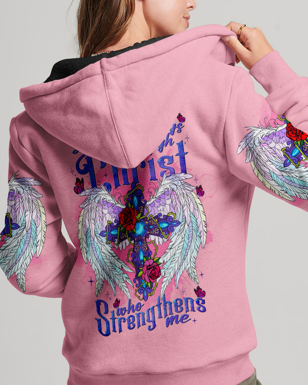 I Can Do All Things Through Christ Wings Women's All Over Print Shirt - Tlnt0707232, easychoo.com