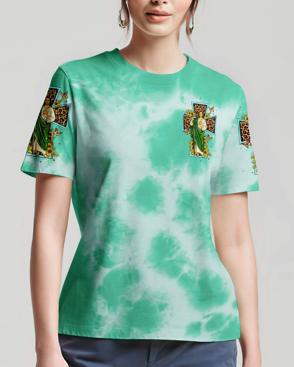 God I'm Depending On You Tie Dye Women's All Over Print Shirt - Tytm1007231, easychoo.com