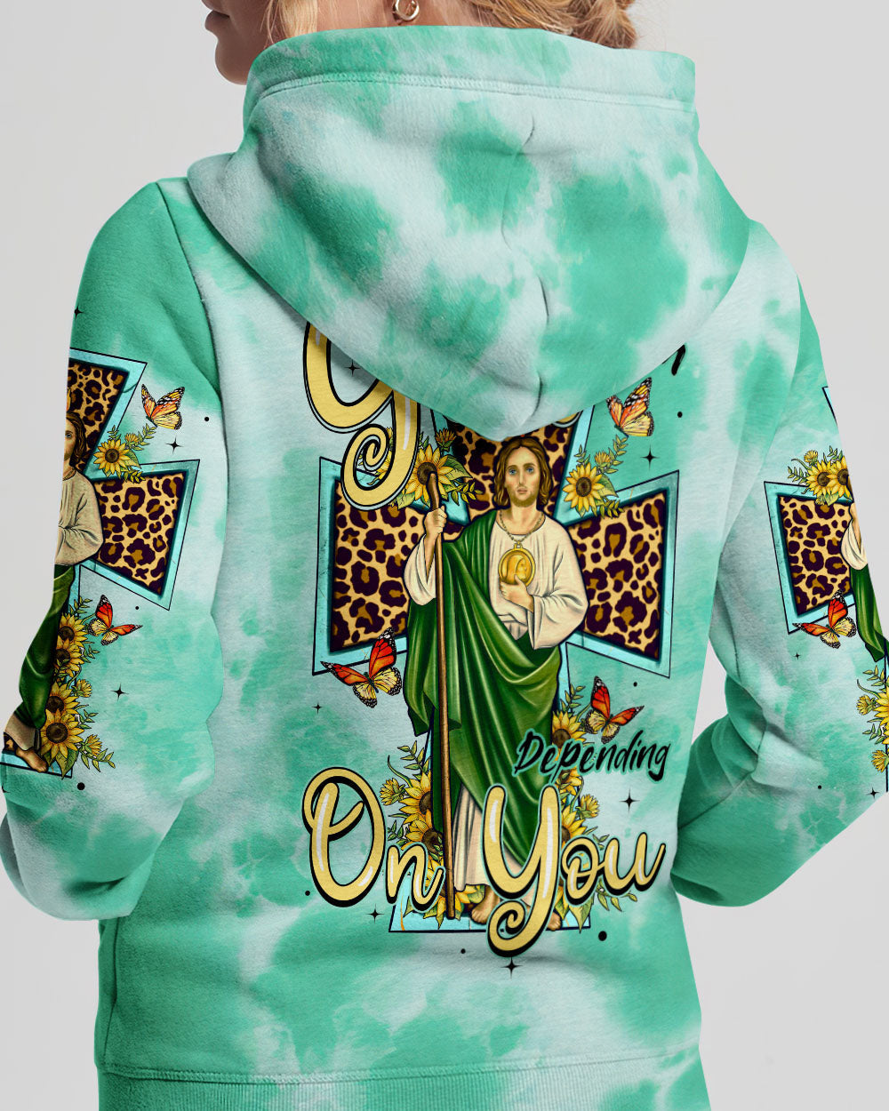 God I'm Depending On You Tie Dye Women's All Over Print Shirt - Tytm1007231, easychoo.com