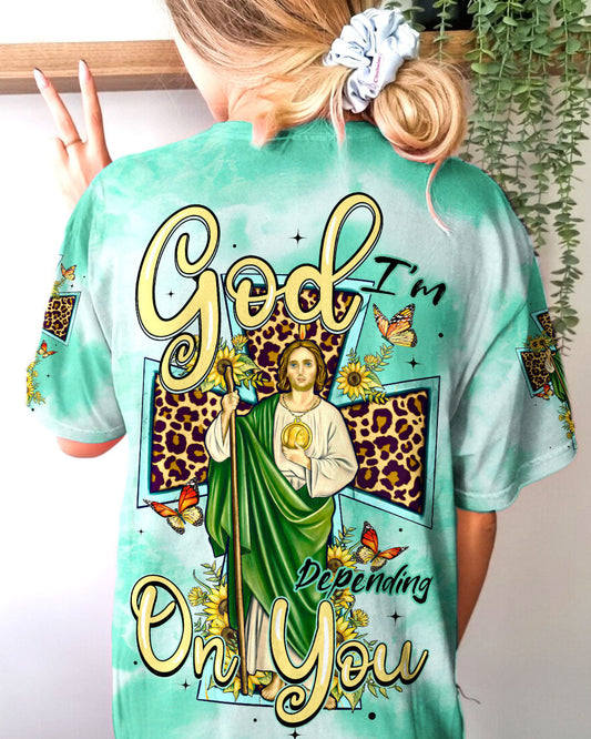 God I'm Depending On You Tie Dye Women's All Over Print Shirt - Tytm1007231, easychoo.com