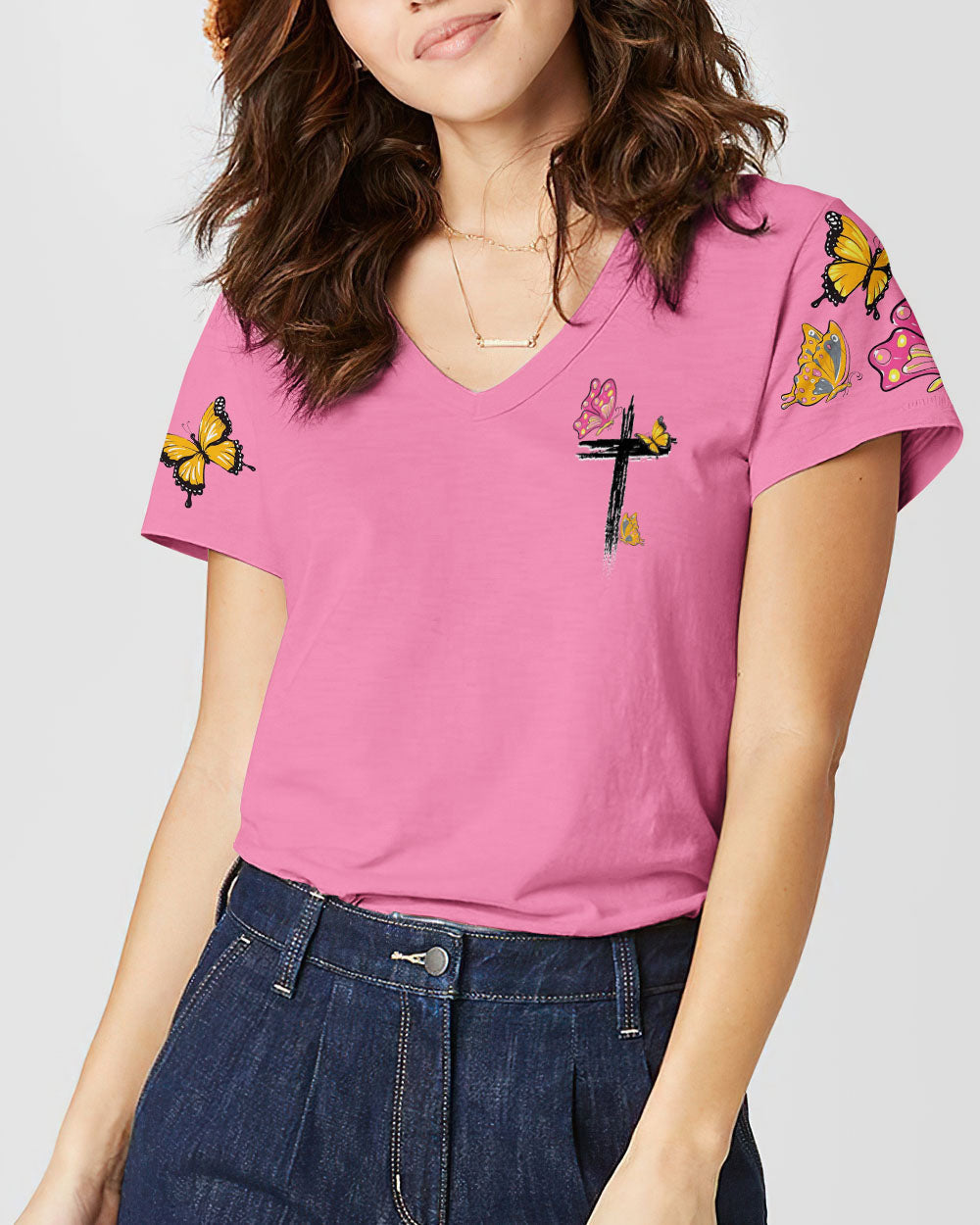 She Will Not Fall Women's All Over Print Shirt - Tytd0307232, easychoo.com