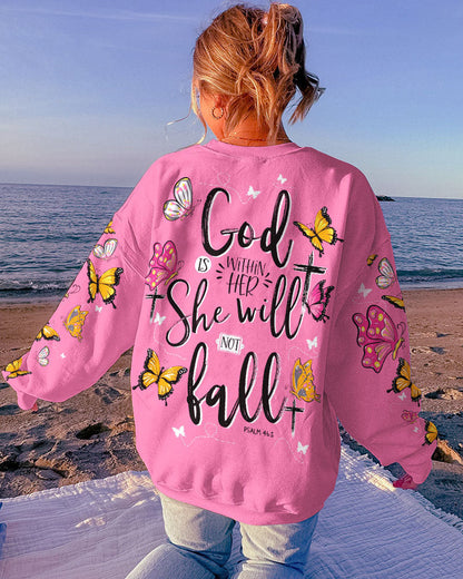 She Will Not Fall Women's All Over Print Shirt - Tytd0307232, easychoo.com