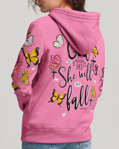 She Will Not Fall Women's All Over Print Shirt - Tytd0307232, easychoo.com