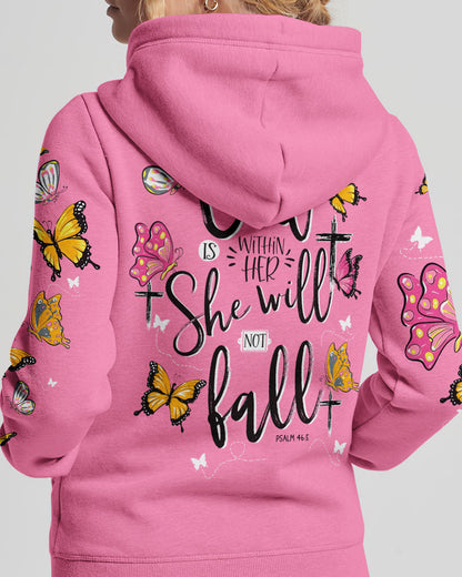 She Will Not Fall Women's All Over Print Shirt - Tytd0307232, easychoo.com