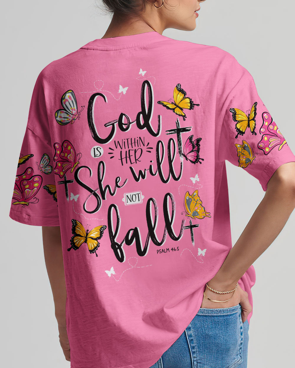 She Will Not Fall Women's All Over Print Shirt - Tytd0307232, easychoo.com
