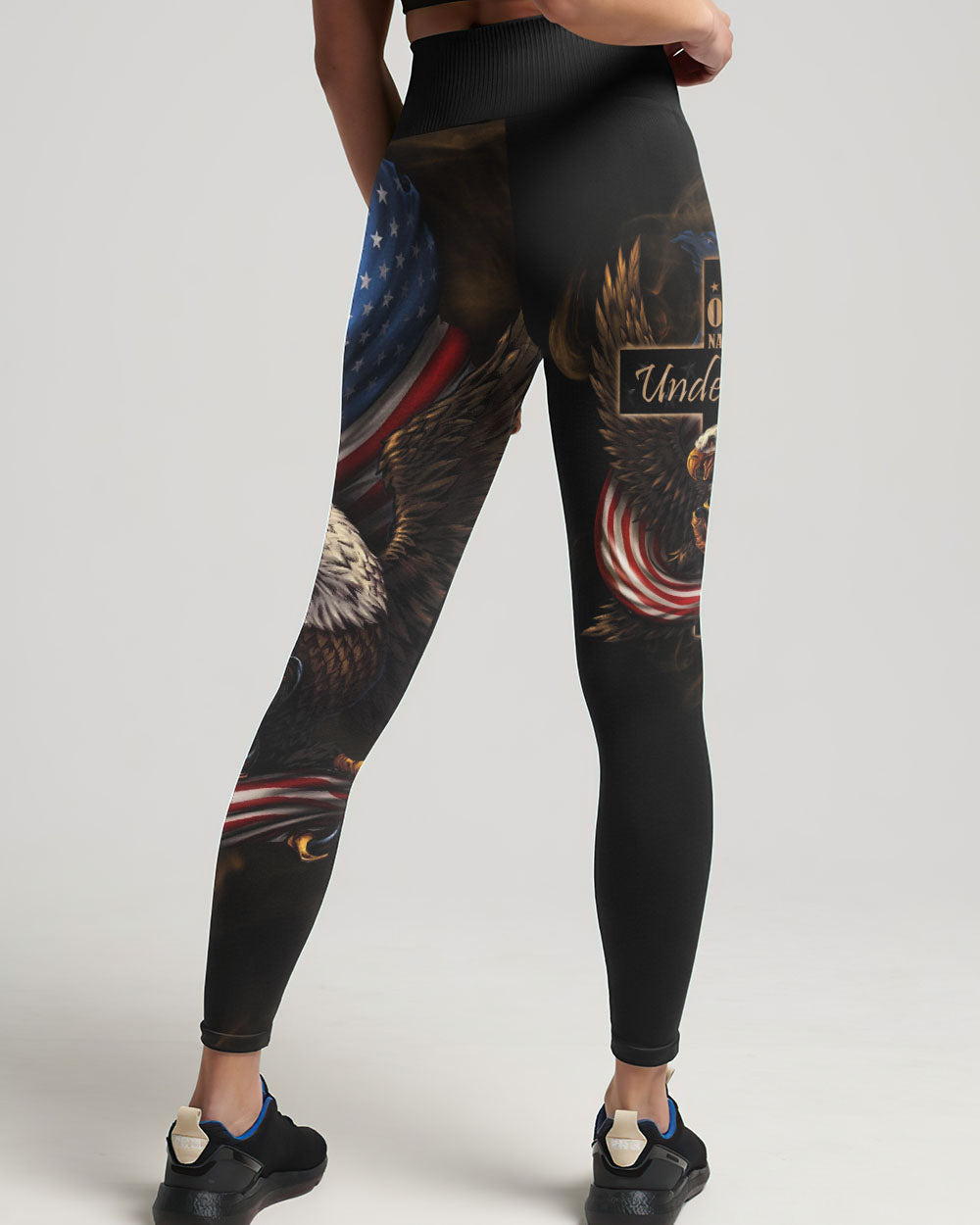 One Nation Under God Eagle Flag Vintage Women's All Over Print Shirt - Ri2506233, easychoo.com