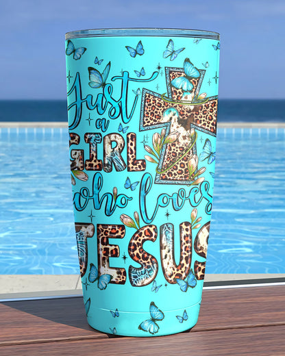Just A Girl Who Loves Jesus Tumbler - Ty0707232, easychoo.com