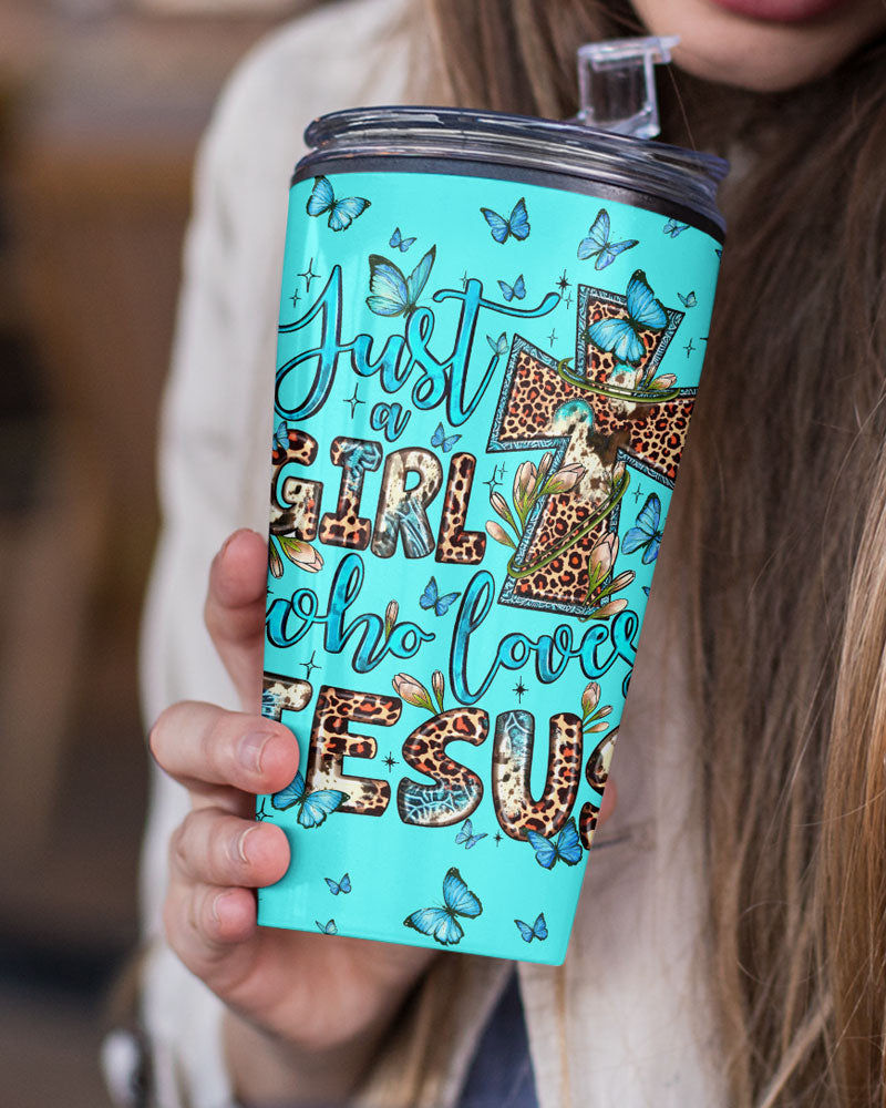 Just A Girl Who Loves Jesus Tumbler - Ty0707232, easychoo.com