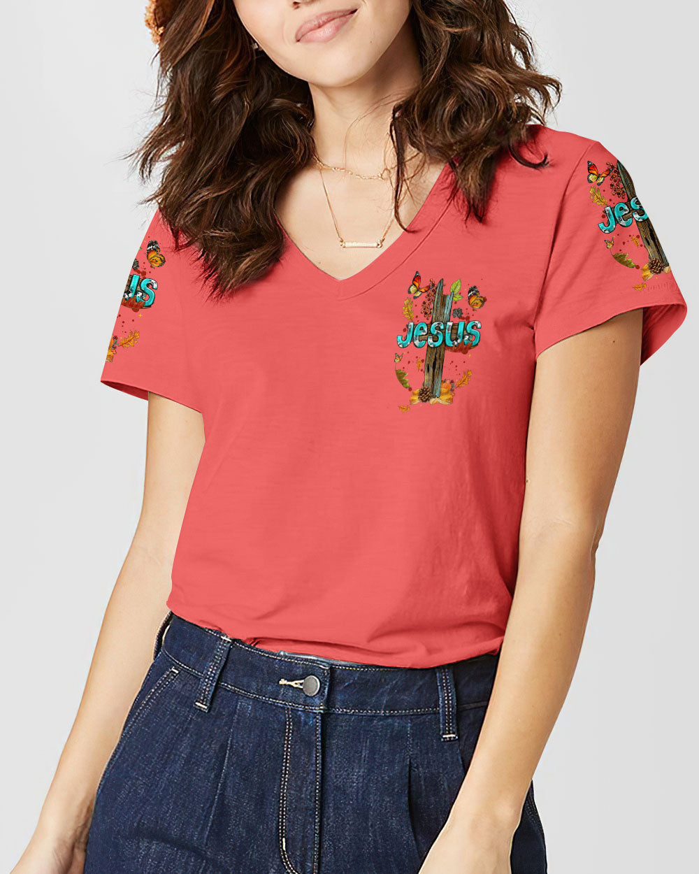 Fall For Jesus Women's All Over Print Shirt - Tytm1307234, easychoo.com
