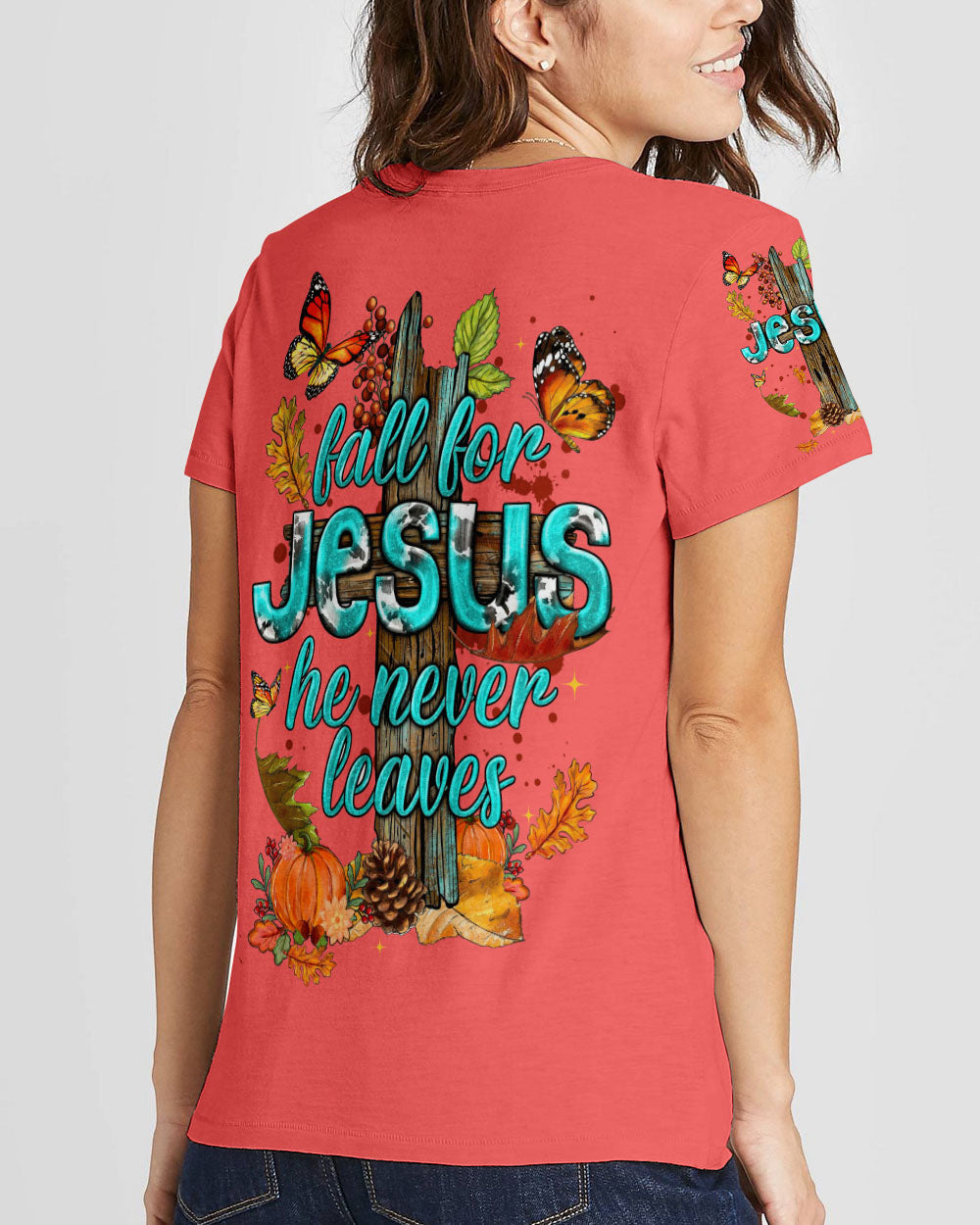 Fall For Jesus Women's All Over Print Shirt - Tytm1307234, easychoo.com