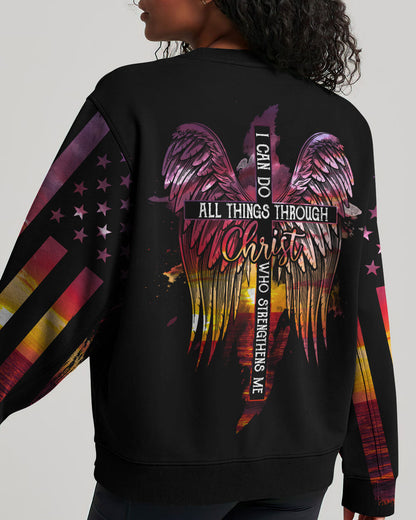 I Can Do All Things Through Christ Sunset Beach Women's All Over Print Shirt - Tlty2506231, easychoo.com