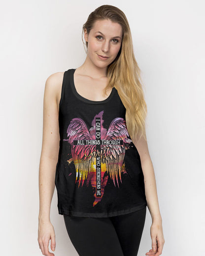 I Can Do All Things Through Christ Sunset Beach Women's All Over Print Shirt - Tlty2506231, easychoo.com