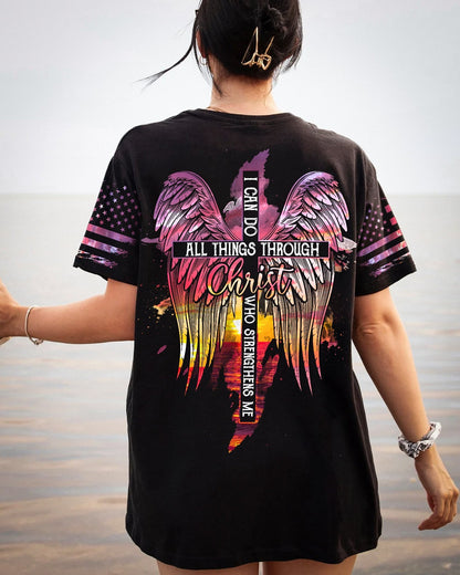 I Can Do All Things Through Christ Sunset Beach Women's All Over Print Shirt - Tlty2506231, easychoo.com