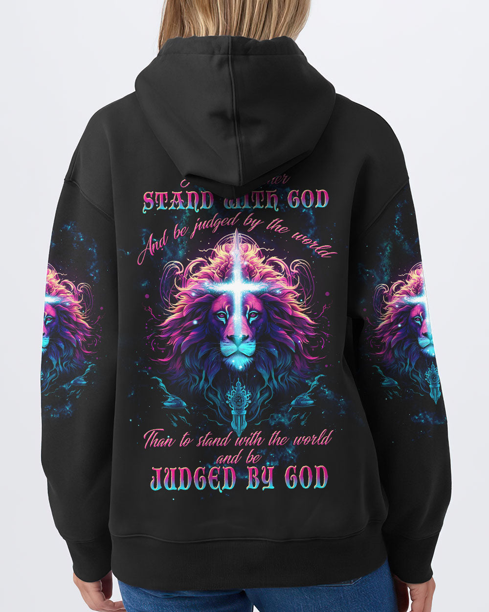 I Would Rather Stand With God Lion Women's All Over Print Shirt - Tltw1809233, easychoo.com
