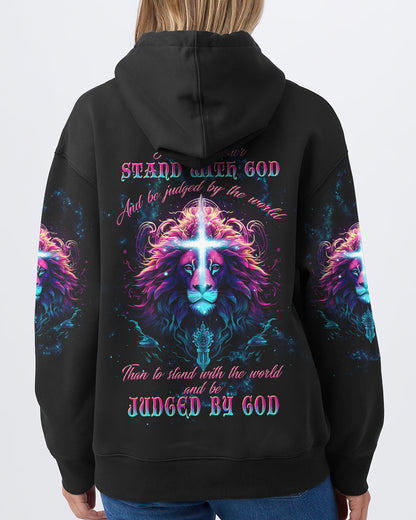 I Would Rather Stand With God Lion Women's All Over Print Shirt - Tltw1809233, easychoo.com